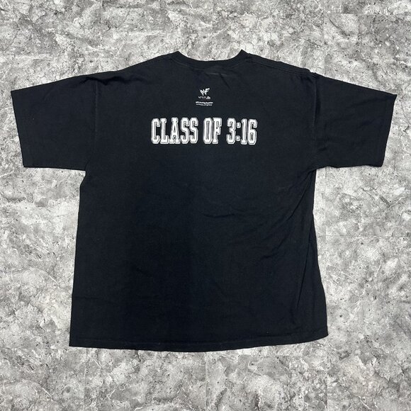 Vintage 1998 STONE COLD Steve Austin Stone Cold University WWF T-Shirt Size XXL - Picture 6 of 7